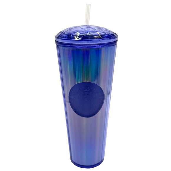 Starbucks Fall 2022 Ocean Kaleidoscope Dome 24‎ Ounce Venti Tumbler With Straw - Picture 1 of 6